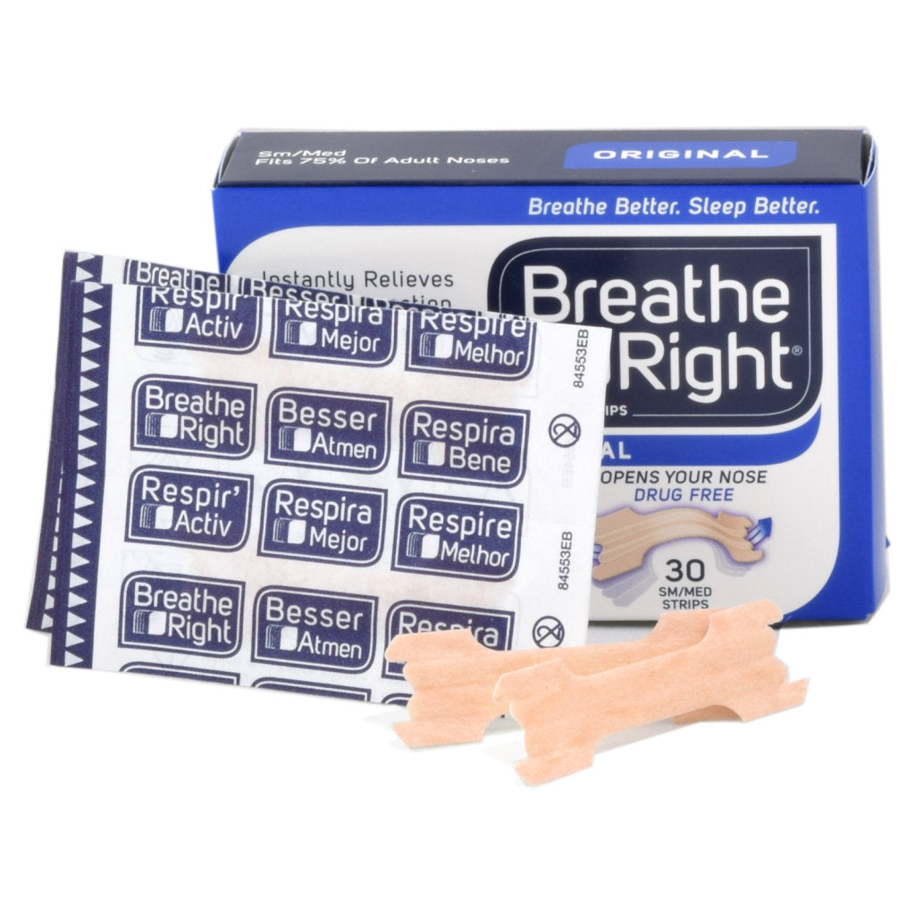 Breathe Right Nasal Strips S/M (30 Pack)