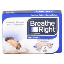 Load image into Gallery viewer, Breathe Right Nasal Strips LARGE (10 Pack)
