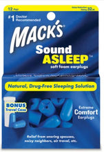 Load image into Gallery viewer, Mack&#39;s  Sound Asleep Earplugs x 12 Pair
