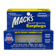 Mack's Pillow Soft Silicone Putty Earplugs (2 Pairs)