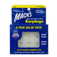 Mack's Pillow Soft Silicone Putty Earplugs (6 Pairs)